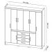 Guarda Roupa Casal 8 Portas New Realce 84020 Amêndola Touch Demóbile