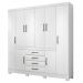 Guarda Roupa Casal 8 Portas New Realce 84020 Branco Demóbile