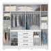 Guarda Roupa Casal 8 Portas New Realce 84020 Branco Demóbile