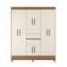 Guarda Roupa Casal 8 Portas Terni Amendola Off-White