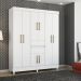 Guarda Roupa Casal 8 Portas Terni Branco