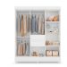 Guarda Roupa Casal 8 Portas Terni Branco