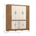 Guarda Roupa Casal 8 Portas Trieste Amendola Off-White