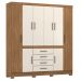 Guarda Roupa Casal 8 Portas Trieste Amendola Off-White