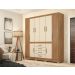 Guarda Roupa Casal 8 Portas Trieste Amendola Off-White