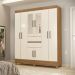 Guarda Roupa Casal 8 Portas com Espelho Terni Amendola Off-White