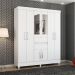 Guarda Roupa Casal 8 Portas com Espelho Terni Branco