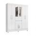 Guarda Roupa Casal 8 Portas com Espelho Terni Branco