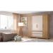 Guarda-Roupa Casal Cannes 4 PT 4 GV Off White e Amendola