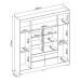Guarda-Roupa Casal Cannes 4 PT 4 GV Off White e Amendola