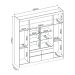 Guarda-Roupa Casal Cannes 4 PT 4 GV Off White e Amendola
