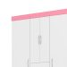 Guarda-Roupa Casal Ecom Flex 6 Portas 2 Gavetas Branco e Rosa