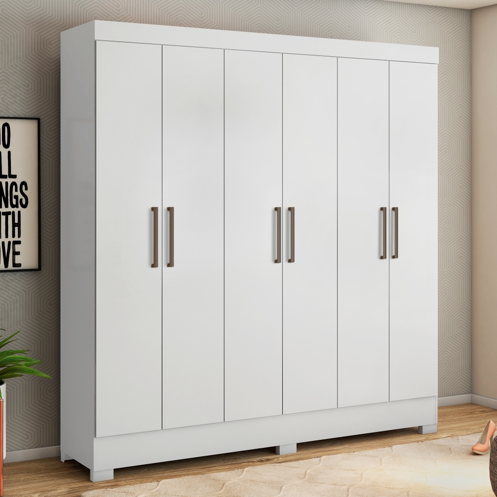 Guarda Roupa Casal Ferrara Branco