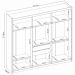 Guarda Roupa Casal MDF 06 Portas 62080 Amendola Off White Demobile