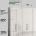 Guarda Roupa Casal MDF 06 Portas 62080 Branco Demobile