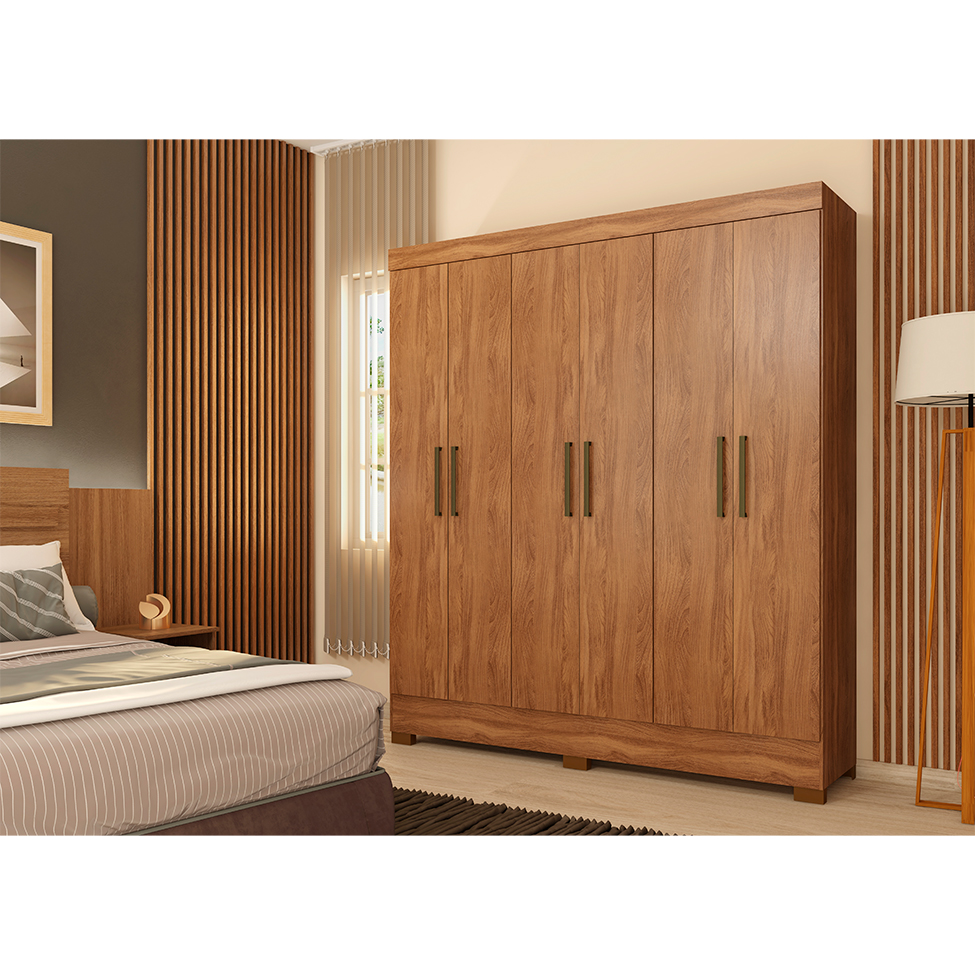 Guarda-Roupa Casal Marine 6 Portas 2 Gavetas Amendola