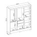 Guarda-Roupa Casal Marine 6 Portas 2 Gavetas Amendola