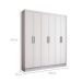Guarda-Roupa Casal Marine 6 Portas 2 Gavetas Branco