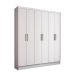 Guarda-Roupa Casal Marine 6 Portas 2 Gavetas Branco