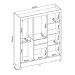 Guarda-Roupa Casal Munique 8 Portas 2 Gavetas Amêndola