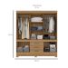Guarda-Roupa Casal New Murano 10 Portas 3 Gavetas Amêndola