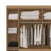 Guarda-Roupa Casal New Realce 8 Portas 4 Gavetas Amêndola