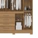 Guarda-Roupa Casal New Realce 8 Portas 4 Gavetas Amêndola