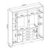 Guarda-Roupa Casal New Realce 8 Portas 4 Gavetas Amêndola