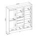 Guarda-Roupa Casal Prático 6 Portas 3 Gavetas Amêndola