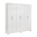 Guarda-Roupa Casal Prático 6 Portas 3 Gavetas Branco