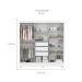 Guarda-Roupa Casal Prático 6 Portas 3 Gavetas Branco