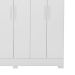 Guarda-Roupa Casal Prático 6 Portas 3 Gavetas Branco