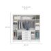 Guarda-Roupa Casal Realce II 8 Portas 4 Gavetas Branco