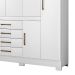 Guarda-Roupa Casal Realce II 8 Portas 4 Gavetas Branco