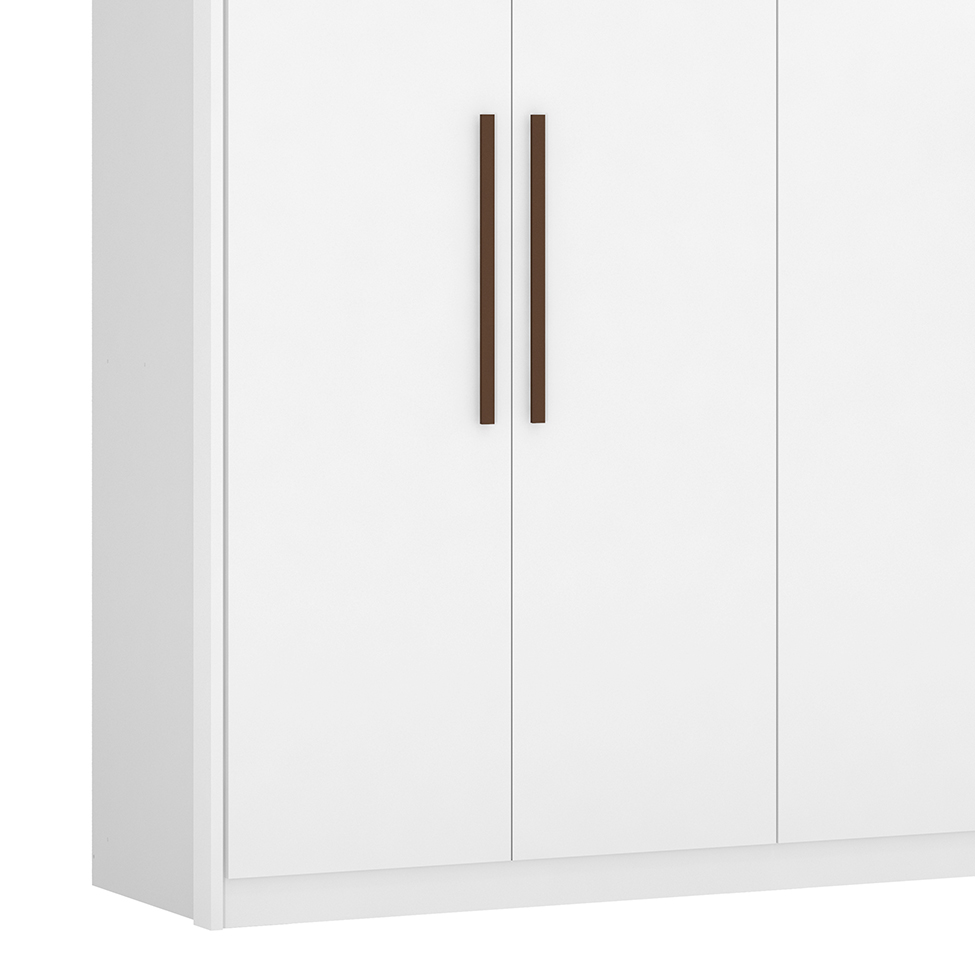 Guarda-Roupa Casal Sumatra 6 Portas 3 Gavetas Branco