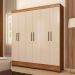 Guarda-Roupa Casal Verso 6 Portas 2 Gavetas Amendola e Off White