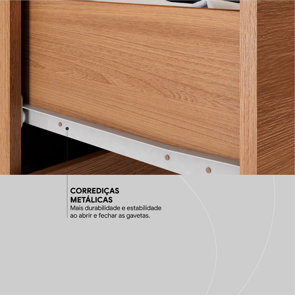 Guarda-Roupa Casal Verso 6 Portas 2 Gavetas Amendola e Off White