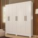 Guarda-Roupa Casal Verso 6 Portas 2 Gavetas Branco