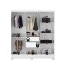 Guarda-Roupa Casal Verso 6 Portas 2 Gavetas Branco