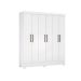 Guarda-Roupa Casal Verso 6 Portas 2 Gavetas Branco