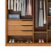 Guarda-Roupa Casal com 2 Espelhos Atrice 6 Portas 6 Gavetas Amêndola