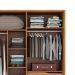 Guarda-Roupa Casal com 2 Espelhos Atrice 6 Portas 6 Gavetas Amêndola e Grafito