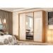 Guarda-Roupa Casal com Espelho Residence 3 Portas 2 Gavetas Amêndola e Off White