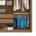 Guarda-Roupa Casal com Espelho Residence 3 Portas 2 Gavetas Amêndola e Off White