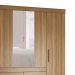 Guarda-Roupa Casal com Espelho Trevi 4 Portas 6 Gavetas Amendola