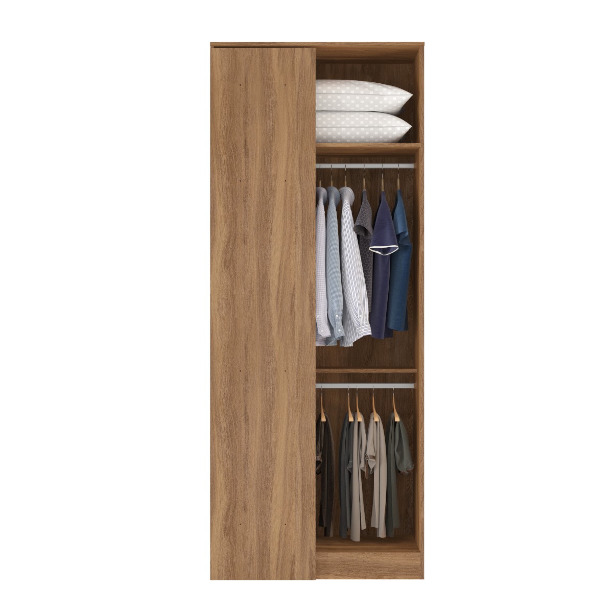 Guarda Roupa Dormitório Modulado Irlanda - Módulo Canto Reto 1 Porta