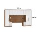 Guarda Roupa Dormitório Modulado Irlanda Casal/Queen - Amêndola Touch e Branco - Roupeiro Demobile C8
