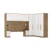 Guarda Roupa Dormitório Modulado Irlanda Casal/Queen Canto - Amêndola Touch e Branco - Roupeiro Demobile C2