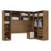 Guarda Roupa Dormitório Modulado Irlanda Casal/Queen Canto - Amêndola Touch e Branco - Roupeiro Demobile C3