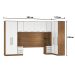 Guarda Roupa Dormitório Modulado Irlanda Casal/Queen Canto - Amêndola Touch e Branco - Roupeiro Demobile C4